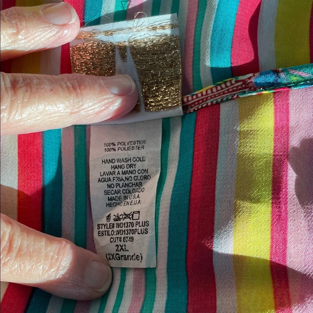 Colorful Striped Coverup - Picture 9 of 9